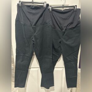 Set of 2 Isabel Maternity by Ingrid & Isabel Black Skinny Jeans – Size 12